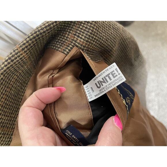 Vintage Brooks Brothers Mens Blazer Sport Coat Jacket Size 44L Wool Cashmere - Picture 5 of 12